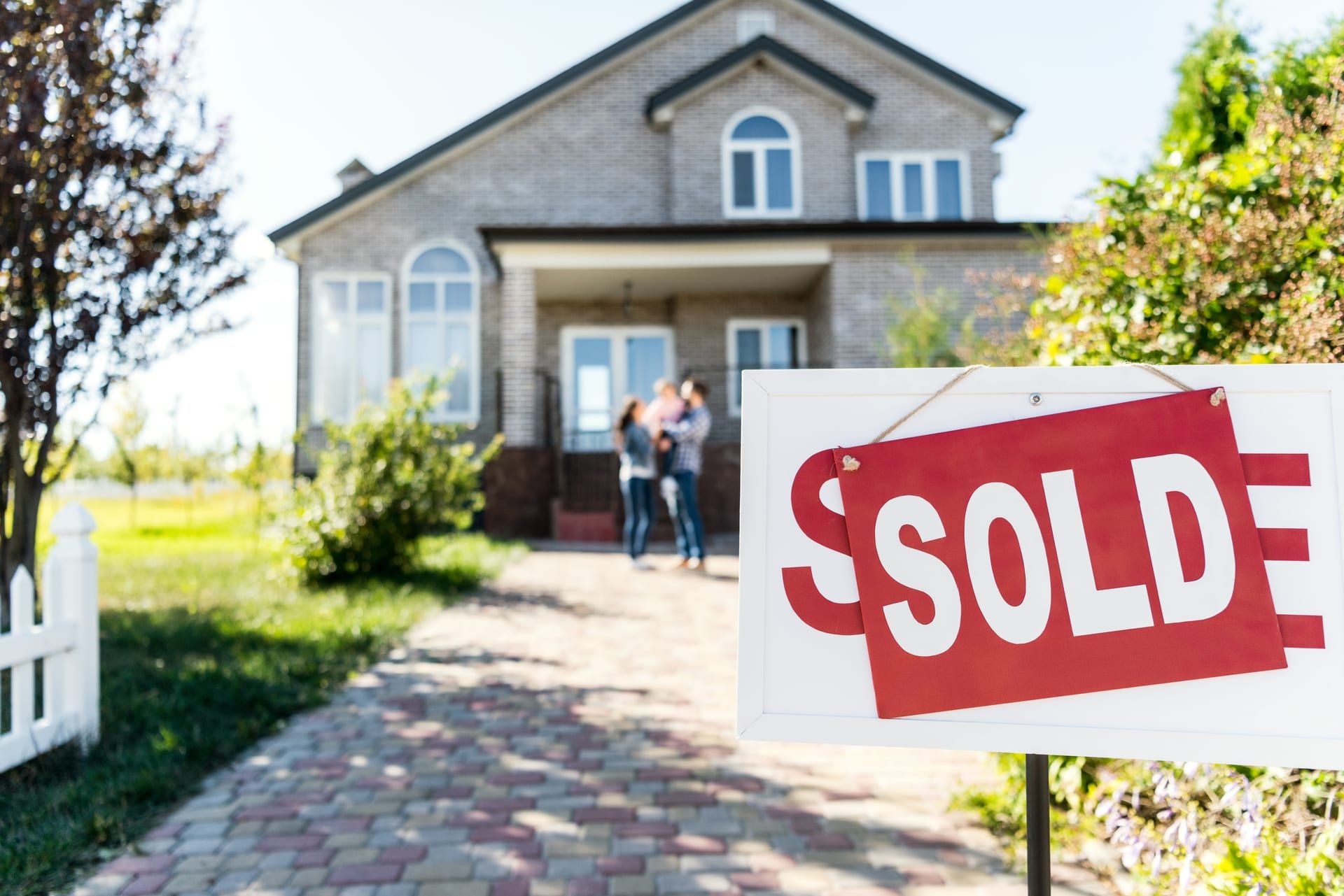 Buyers closing on a new home