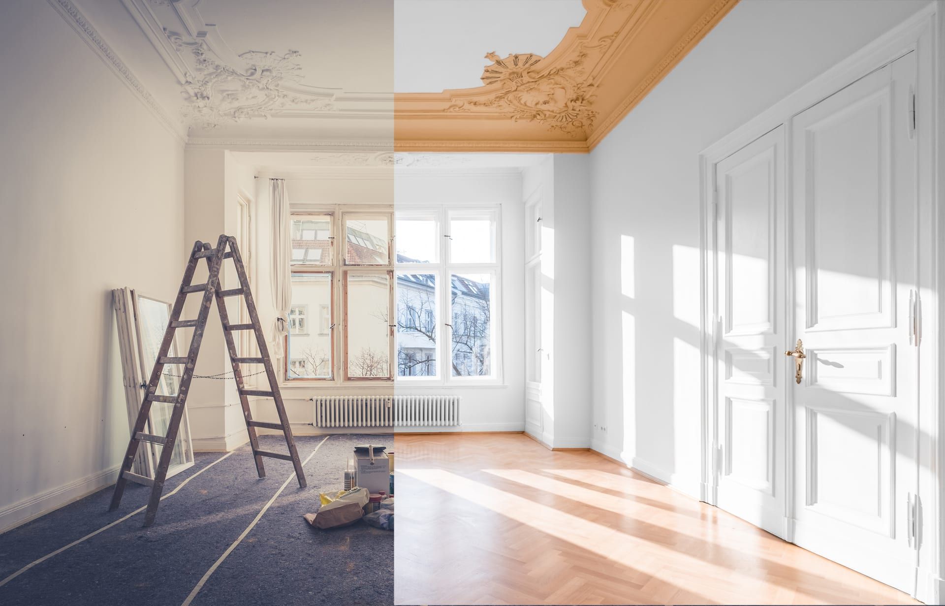 Seller preparing a home for listing